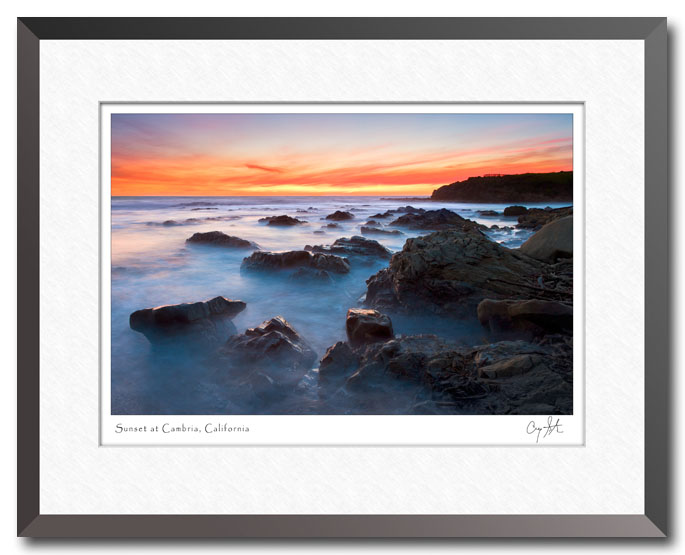Sunset at Cambria, California