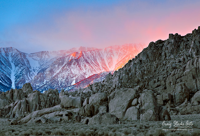 Sierra Nevadas at sunrise