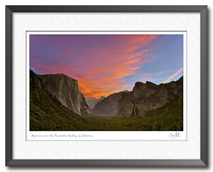Sunrise over Yosemite Valley